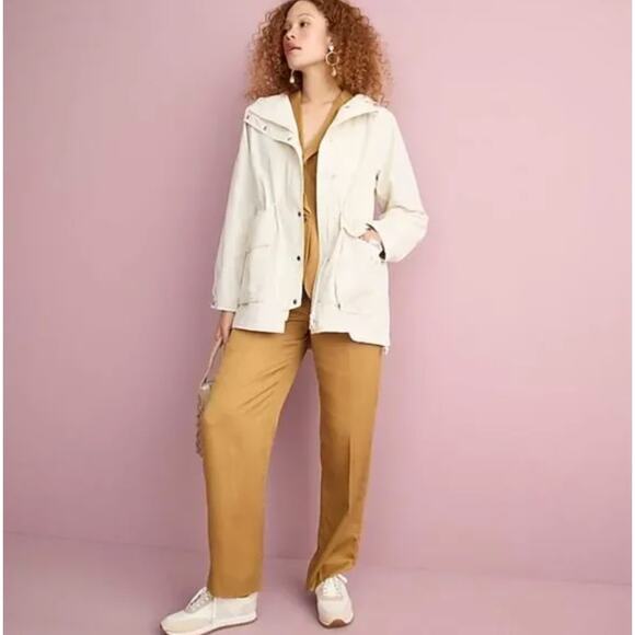 J. CREW 2023 New Perfect Lightweight Jacket Soft Champagne Cream Sz XS - Picture 4 of 10